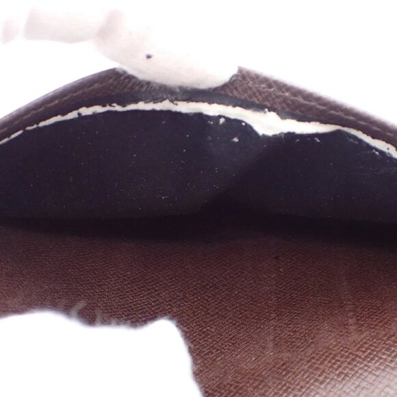 LOUIS VUITTON Porte Valeurs Cartes Credit Damier Leather Brown N61823 07EF445 - Picture 11 of 15